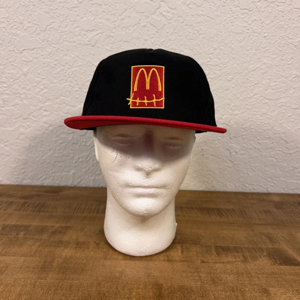 Travis Scott x McDonalds Arches Cactus Jack Black/Red & Brown SnapBack Hat Lot